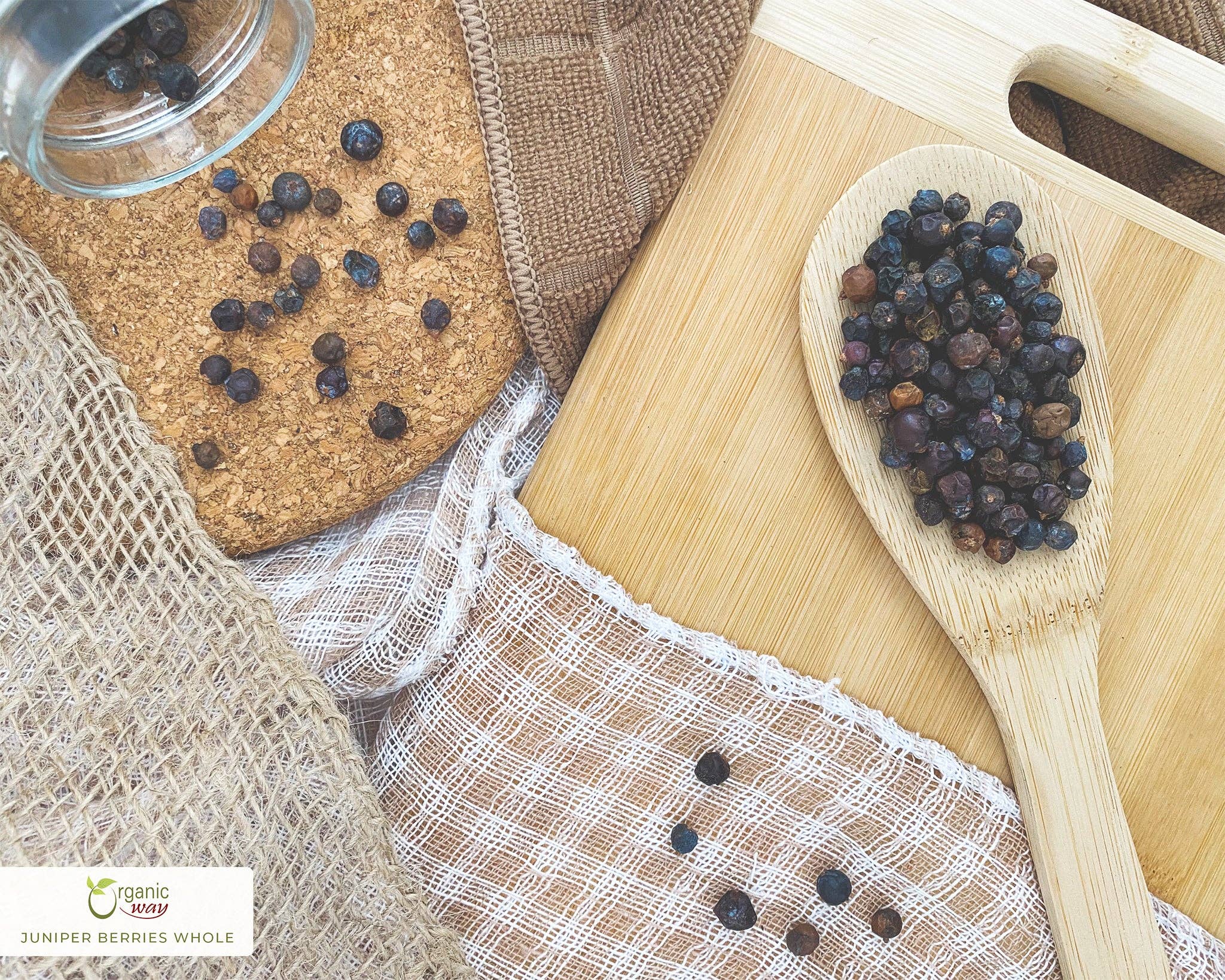 Organic Way LLC - Vendita all'ingrosso Erbe aromatiche - Bacche di Ginepro Intere (Juniperus communis) - Raccolta Selvatica Europea | Certificato Kosher | Crudo, Vegano, Non OGM e Senza Glutine | Certificato USDA | Origine - Albania4