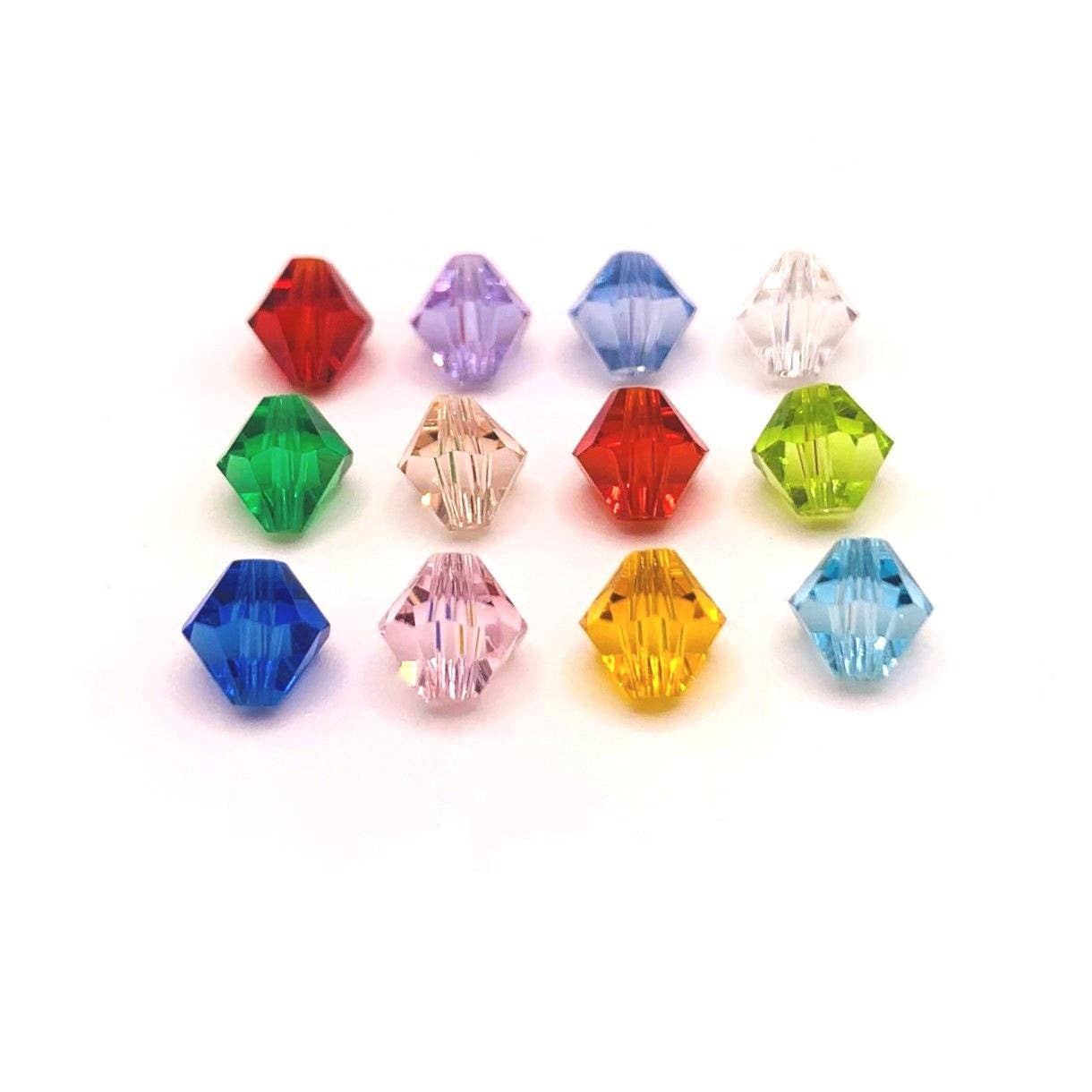 Guerrilla Charm - Wholesale Beads - 6x6mm Bicone Imitation Crystal Birthstone Bead Set0