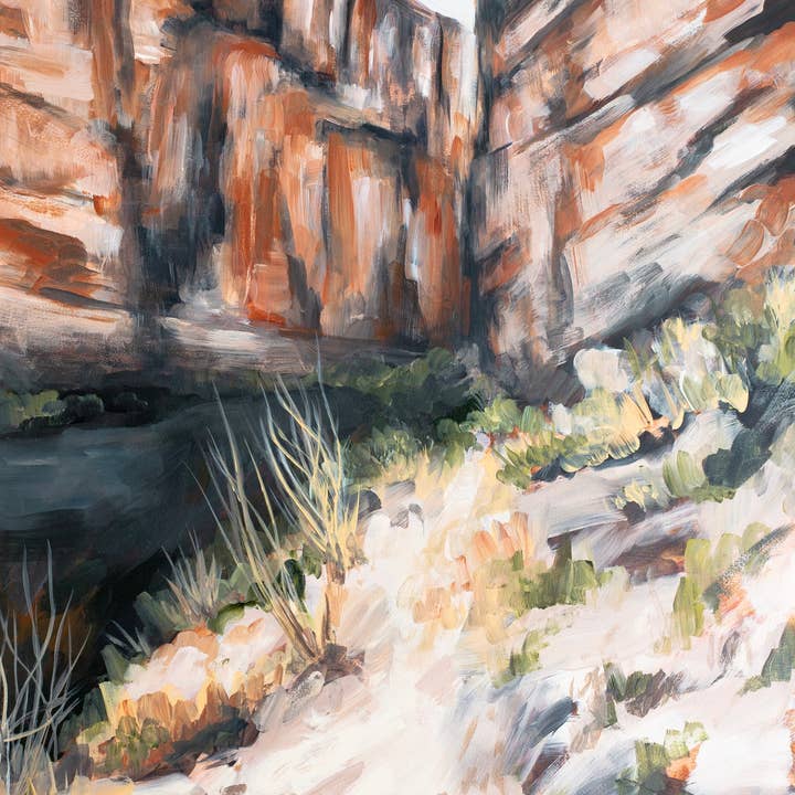 Leinwand-Kunstdruck in der Wüste von West Texas, Big Bend, Canyon-Landschaft für den Großhandel von Meredith Oneal Art