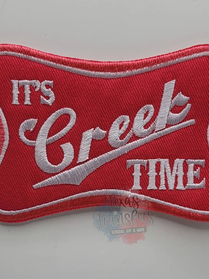 Det är Creek Time stryk-på-märke för wholesale av Texas Transfers