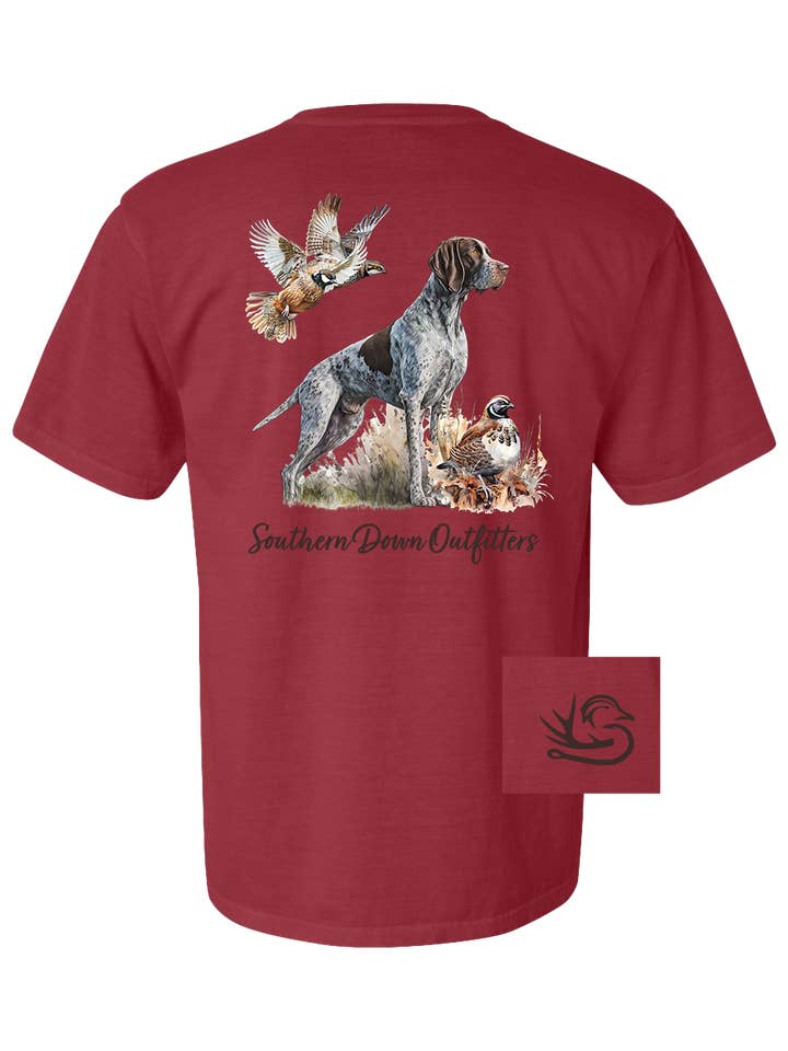 Southern Down Outfitters - Wholesale Screen Printed T-Shirt - Men's - Quail GSP Tee