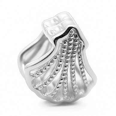 Shell Charm Camino de Santiago Rhodium-Plated 925 Silver for wholesale by TALISMAN JEWELLERY (D&Fidanverdi, S.L.)