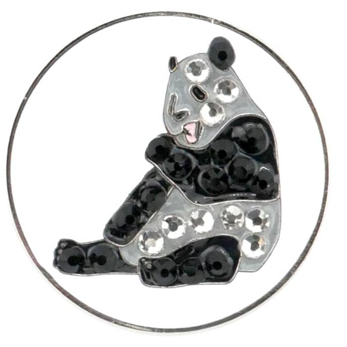 Marqueur de balle en cristal Panda pour la vente par Ballmarkers.com
