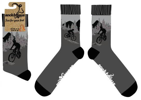 GREY Mountain Bike Socks - Vicious Cycle for wholesale on Faire3