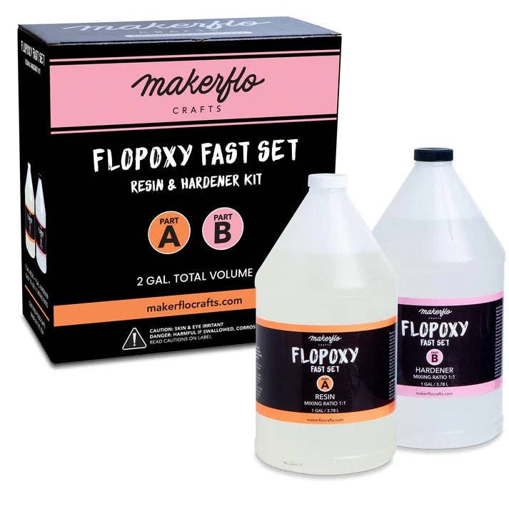 MakerFlo - Wholesale Drinking Glass/Cup - Flopoxy Fast Set Epoxy Resin + Hardener Kit4