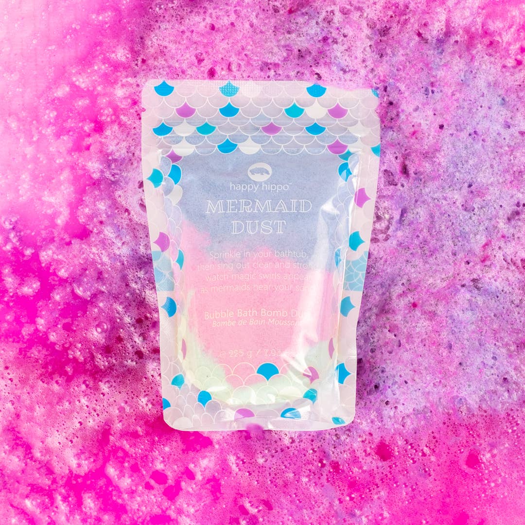 Happy Hippo Bath - Vente Bombe de bain/poudre effervescente pour le bain - Poussière de sirène1