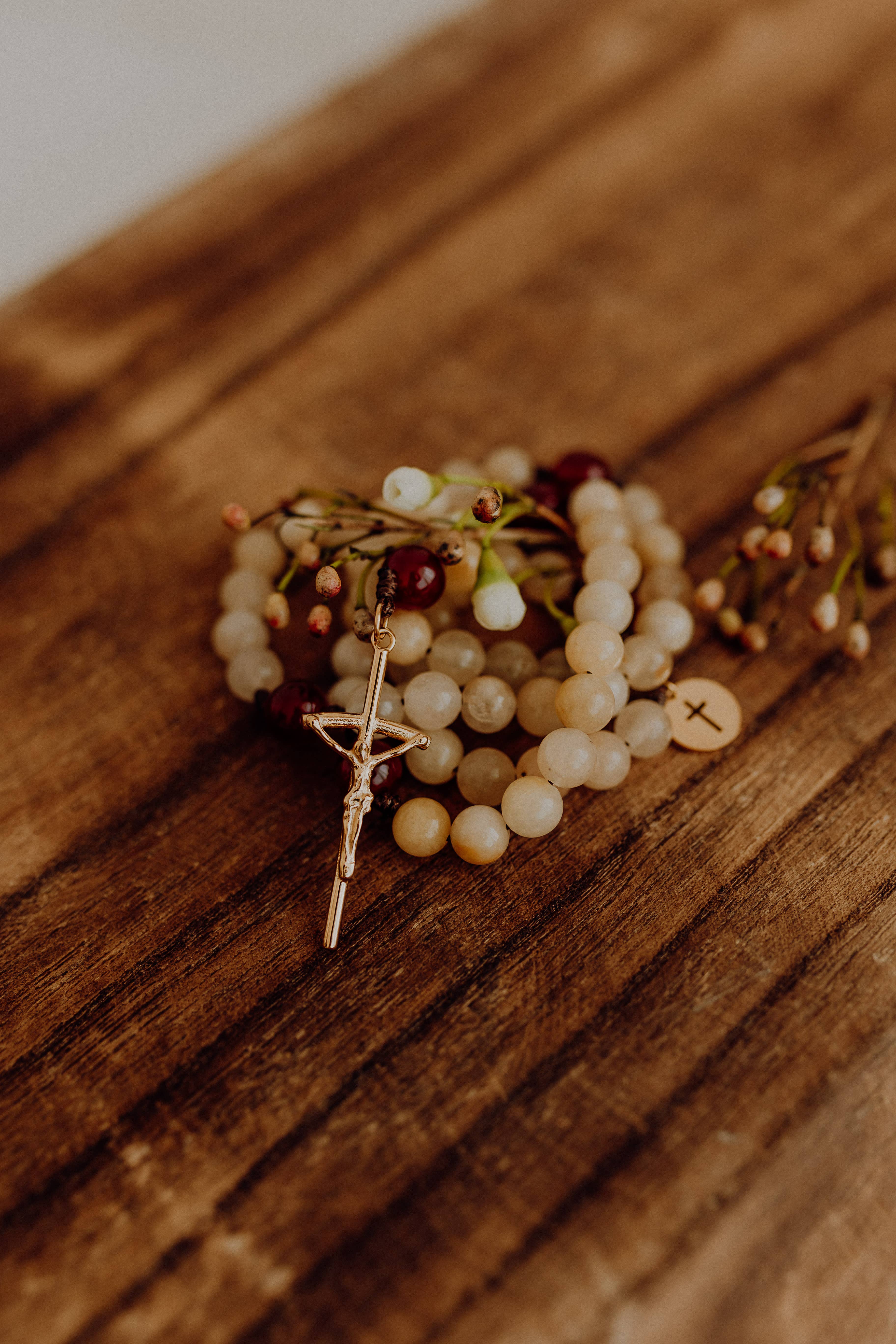 Abundantly Yours - Wholesale Prayer Beads Necklace - Bread of Life Rosary | Catholic Rosary1