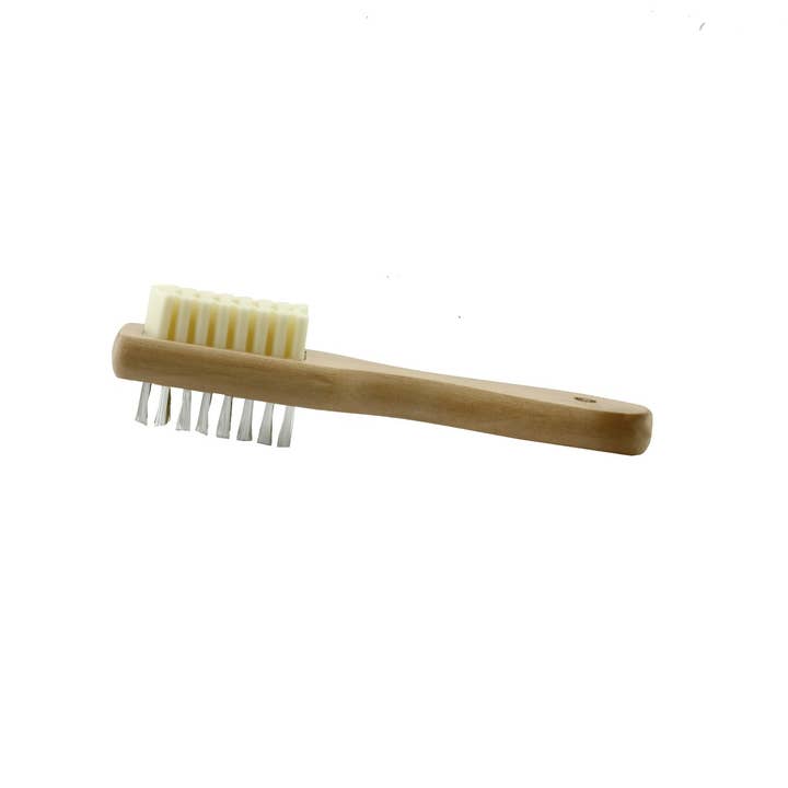 Natural Shoe Care by BootRescue - Wholesale Shoe Brush / Pad - ShoeRescue Suede Shoe Brush, Dual-Sided Wooden1