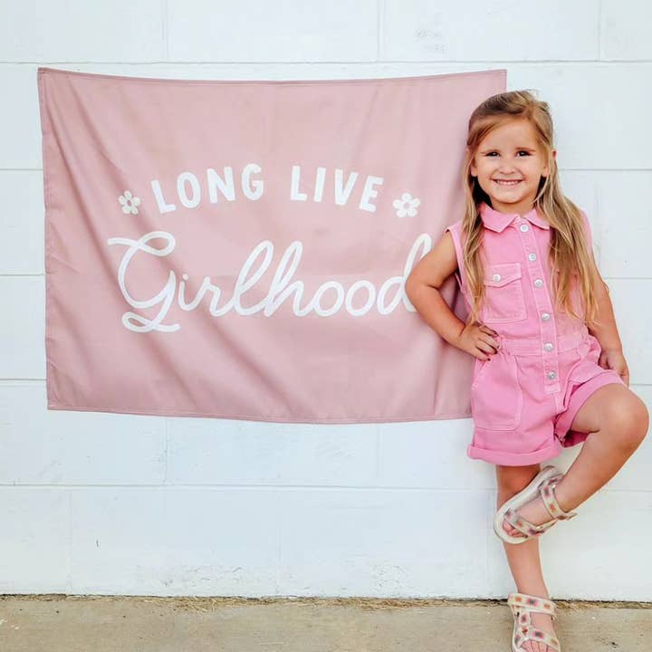 Cherrypick - Wholesale Banner - Kids & Baby - Long Live Girlhood Banner - Girl Room Wall Decor
