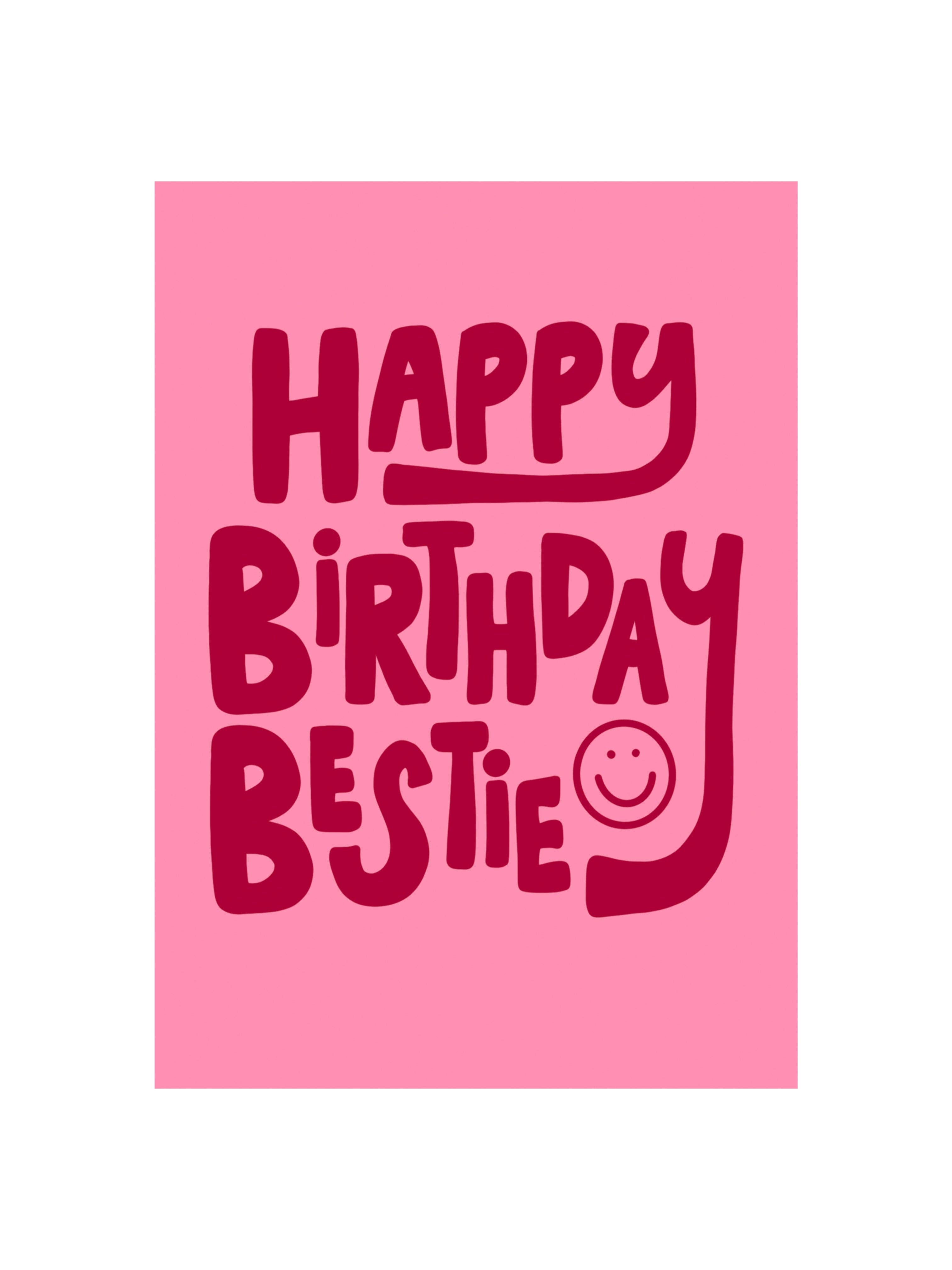 Neesh Home – wholesale Birthday card – Birthday Bestie Card | Birthday | Fun | Friends0
