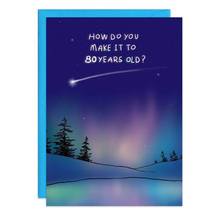 Biglietto per 80° compleanno Northern Lights, 9192 per la vendita all'ingrosso da parte di Oatmeal Studios