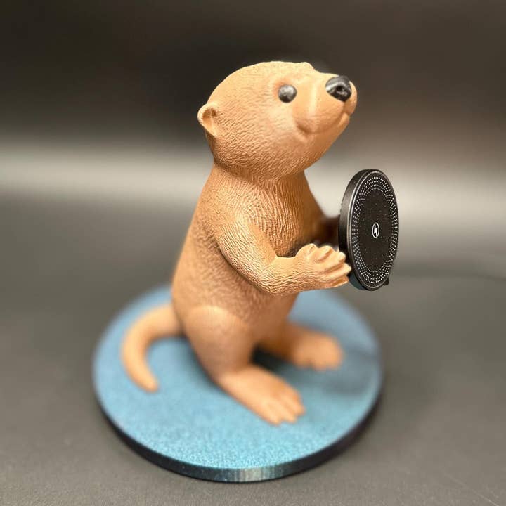 <3 Studio - Wholesale Charging Dock - Adorable Otter Phone Charger - Magnetic Wireless Charging Station Dock Holder2