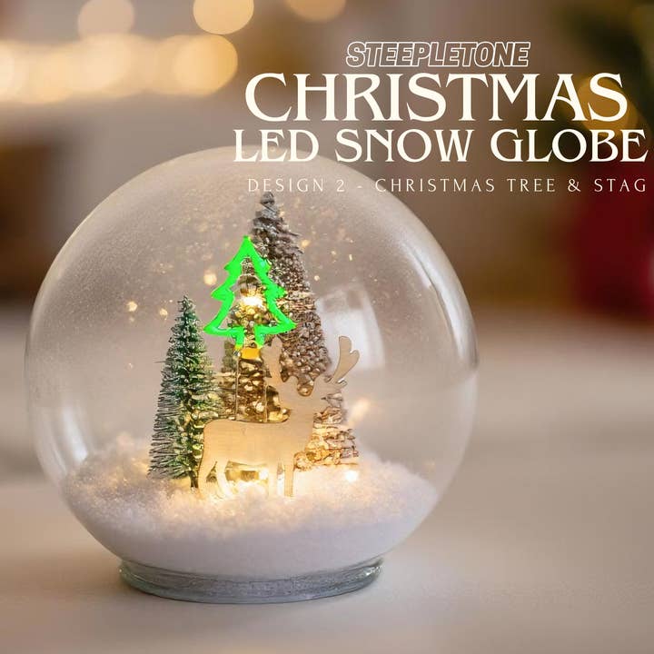 Steepletone UK Ltd – wholesale Snow globe – Christmas LED Snow Globe Light