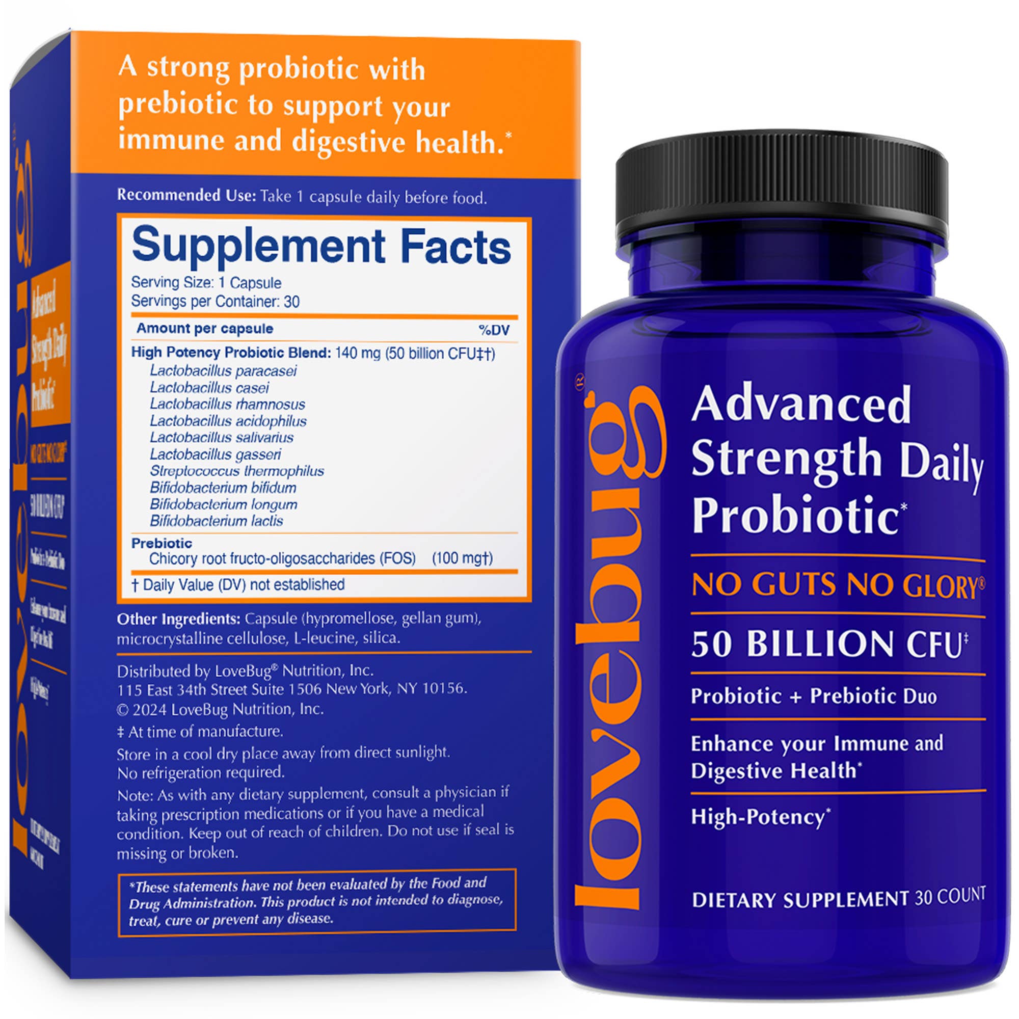 LoveBug Probiotics - Vente Supplément oral/vitamine - Probiotique Quotidien à Haute Puissance1