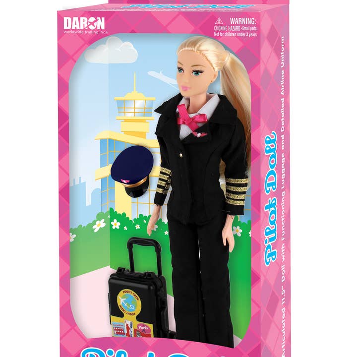 DA330 Pilot Doll Kvinna I Box för wholesale av Daron Worldwide Trading