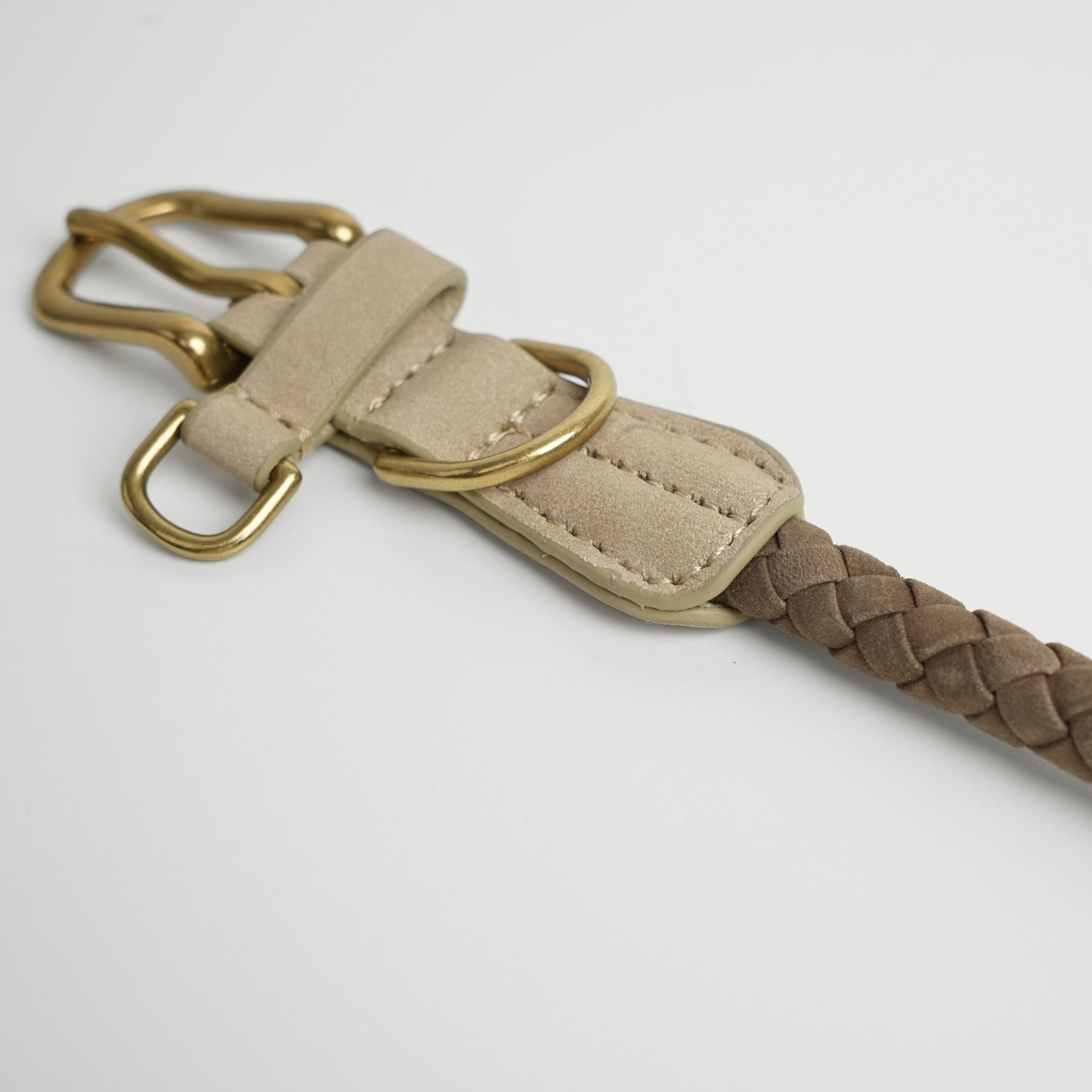 Staey - Wholesale Pet Collar - Dog - Kaia Braided Dog Collar | Taupe1