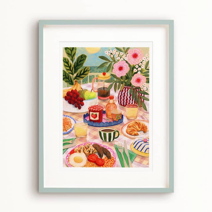 **NEW!** Sunshine Breakfast Art Print for wholesale by Bonbi Forest