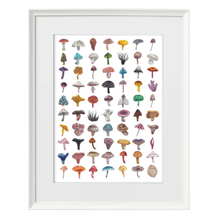 Lucy Locks Art - Wholesale Art Print - Mushroom A3 Print4