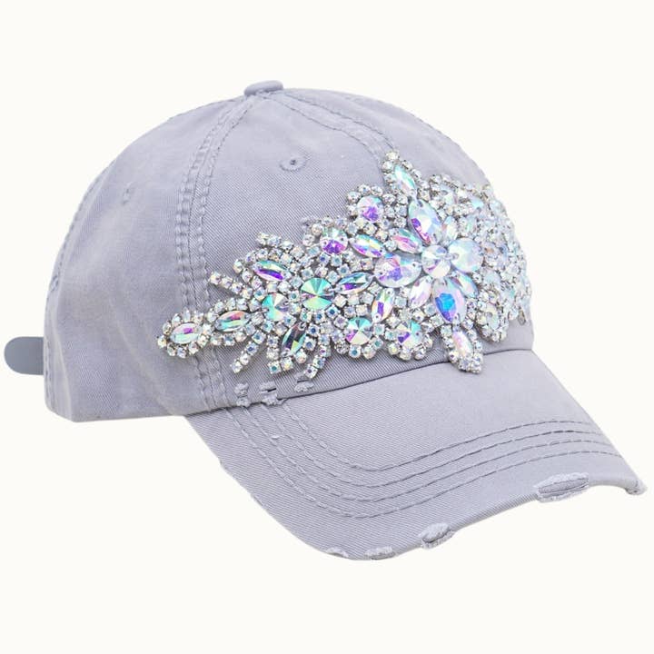 Olive & Pique - Wholesale Baseball Cap - Women's - Abstract Bejeweled Bling Glitz Cap, Adjustable23
