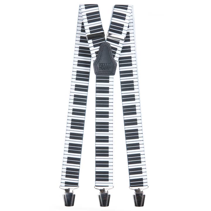 Pierre Mouton - Wholesale Suspenders - Unisex - Piano Brace 3/clips 120 cm | Handmade