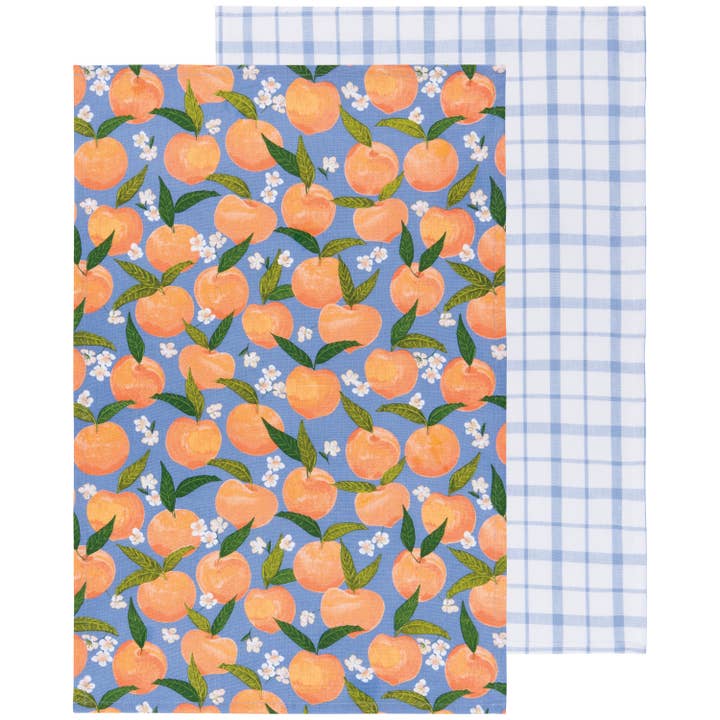 Peaches Dishtowels Set of 2 for wholesale by Now Designs by Danica