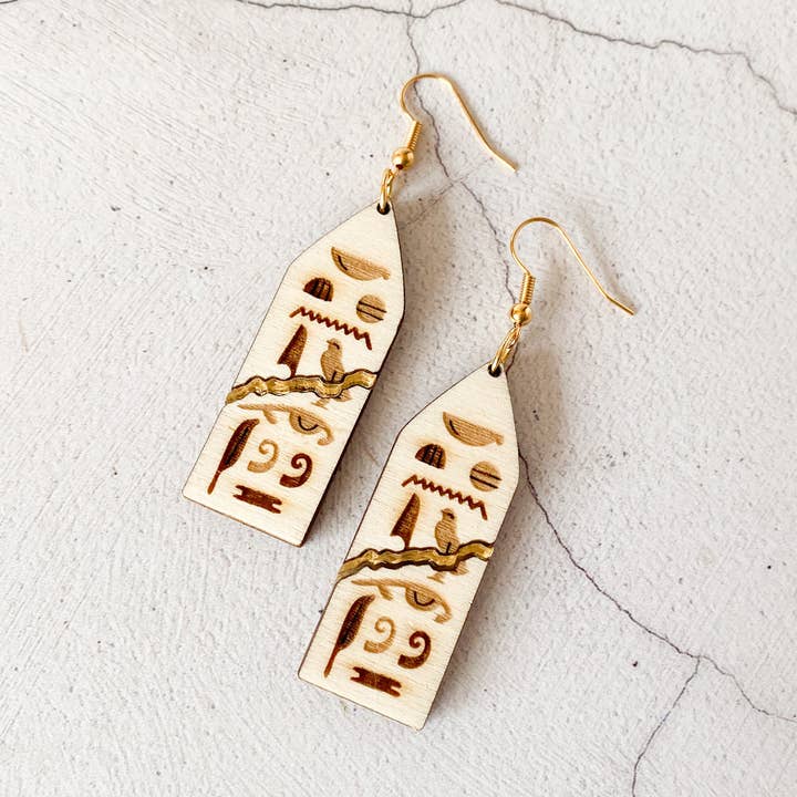 Cracked Obelisk Earrings for wholesale by Kate Rowland