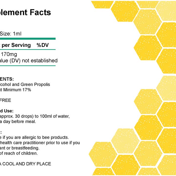 Sunny Eli - Wholesale Oral Supplement/Vitamin - Apis Brasil Green Propolis Liquid Extract (30ml)
