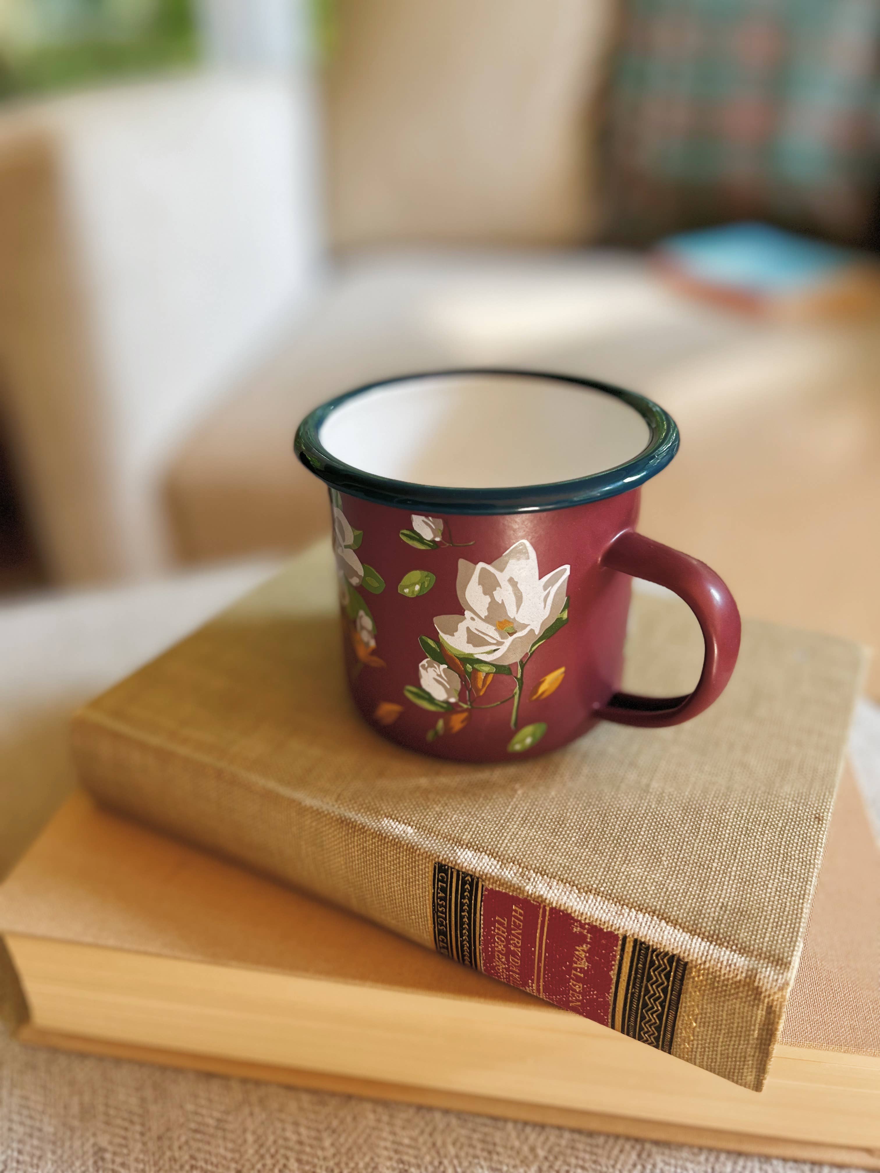 Cate Paper Co. - Wholesale Coffee Mug - Floral Enamel Mug0