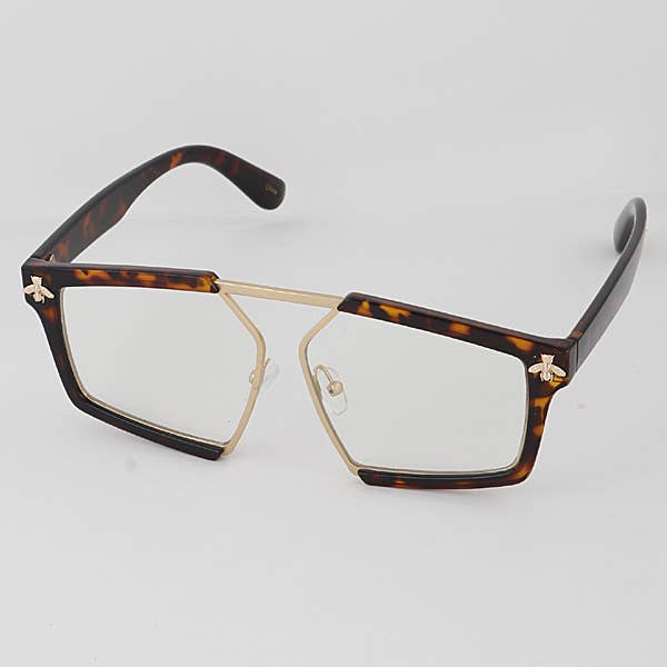 MIX COLOR Unique Killer Bee Square Glasses for wholesale on Faire