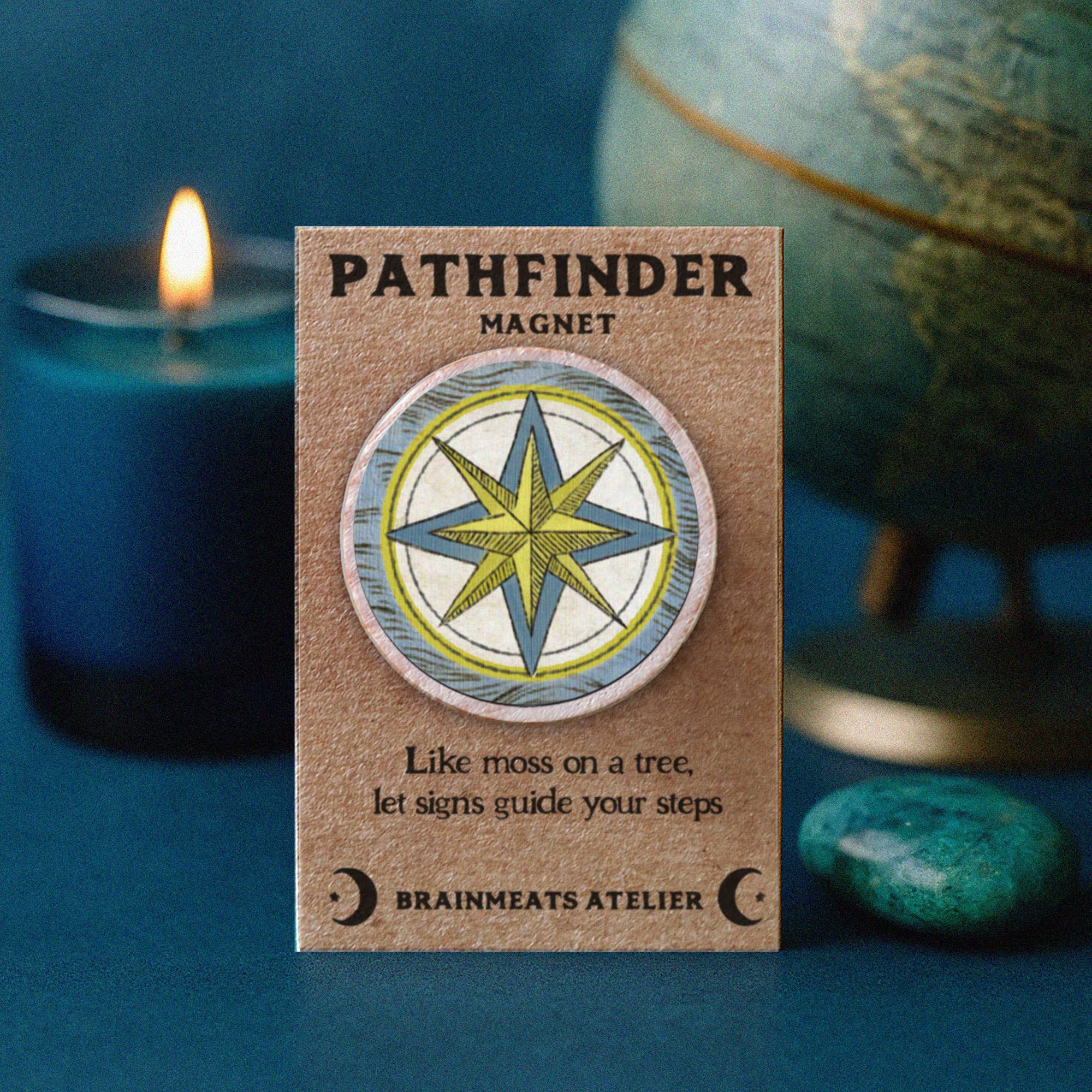 Brainmeats Atelier - Wholesale Magnet - Pathfinder Magnet – Compass Intention Token for Guidance3