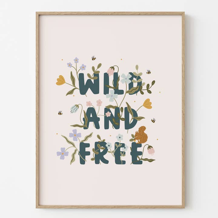 Wild and Free Print for wholesale by Abbie Imagine