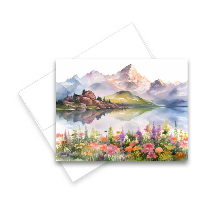 Aria Rae – Großhandel Grußkarten für den Alltag – Verschiedene Grußkarten mit Berglandschaften, 6er-Set6