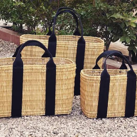 Terracotta Design LTD - Wholesale Beach Bag - Moroccan Wicker Market Classic Basket with Large Strapes