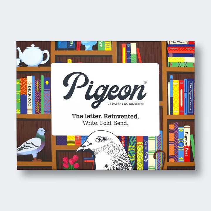 pigeonposted - Wholesale Stationery/Notecard Set - Bookstore Pigeon letter pack