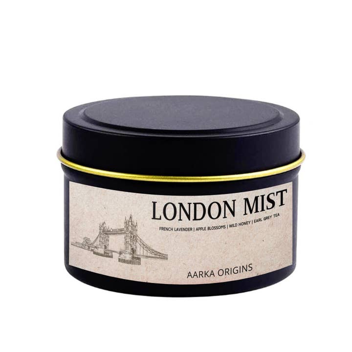 AARKA ORIGINS - Wholesale Jar/Filled Candle - London Mist Soy Candle – Lavender + Apple Blossom + Earl Grey