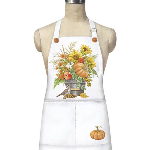 Fall Flower Bucket Apron for wholesale by Mary Lake-Thompson Ltd.