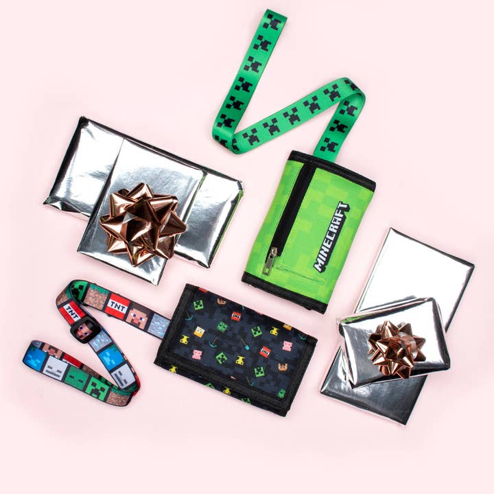 Fringoo Group Ltd - Wholesale Wallet - Kids - Minecraft Kids Wallet - Black Pattern
