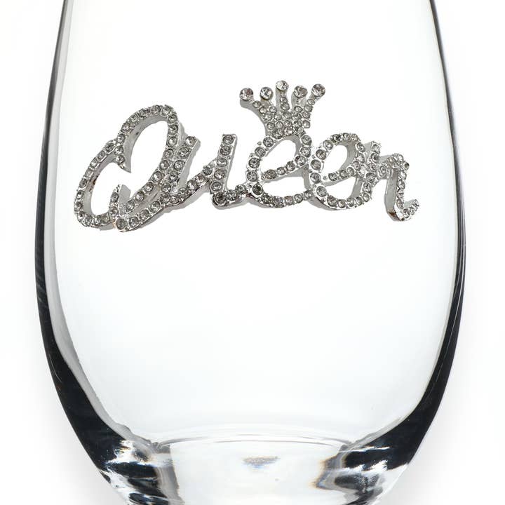 The Queens' Jewels® - Wholesale Wine Glass - Queen Jeweled Stemless Wine Glass