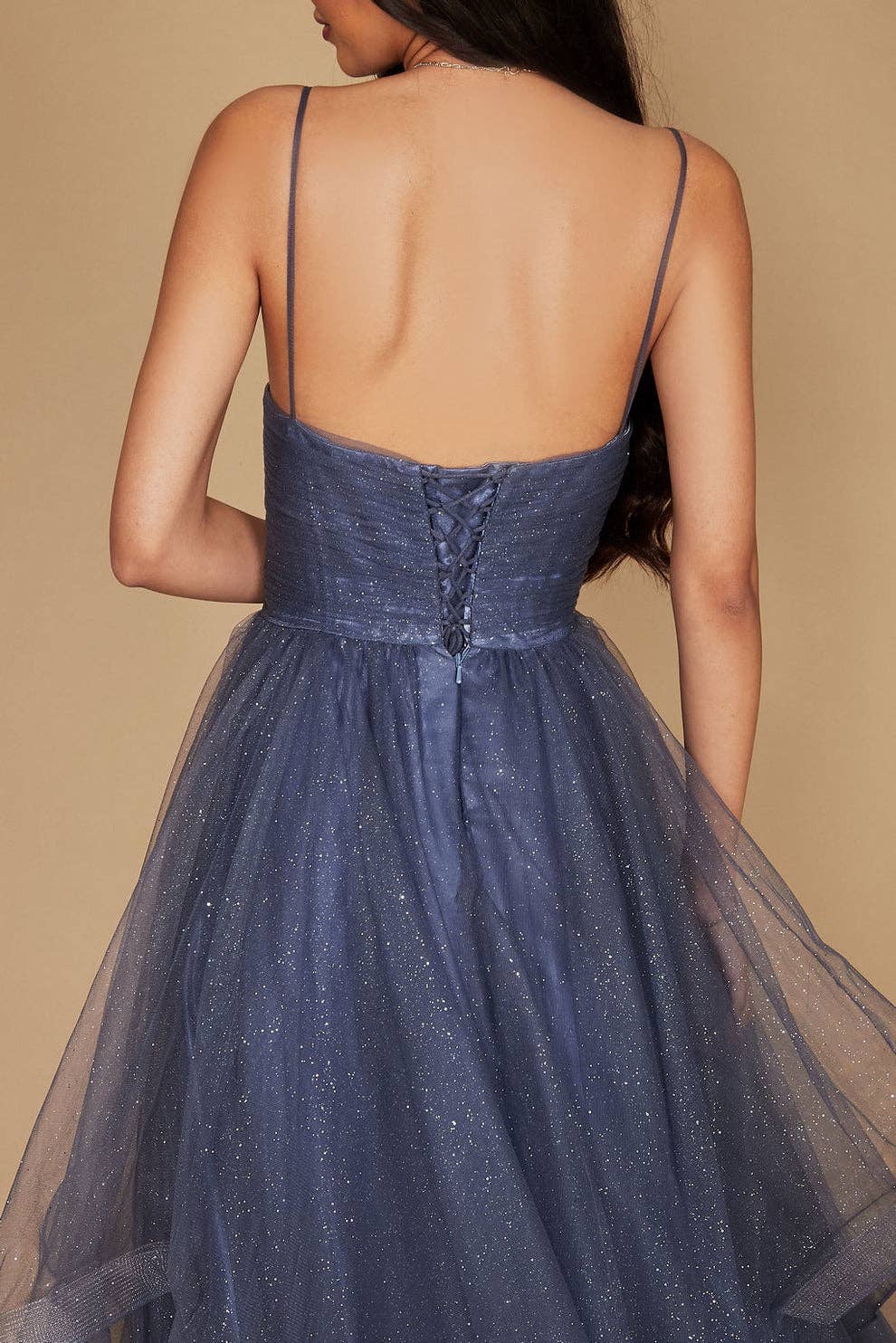 Kos Couture - Vente Robe de soirée – femme - Robe de bal en tulle fluide avec paillettes et décolleté en cœur.9