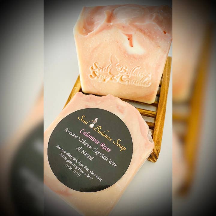 Soul Balance Tvål: Calamine Rose för wholesale av Soul Balance Soap & Candles LLC