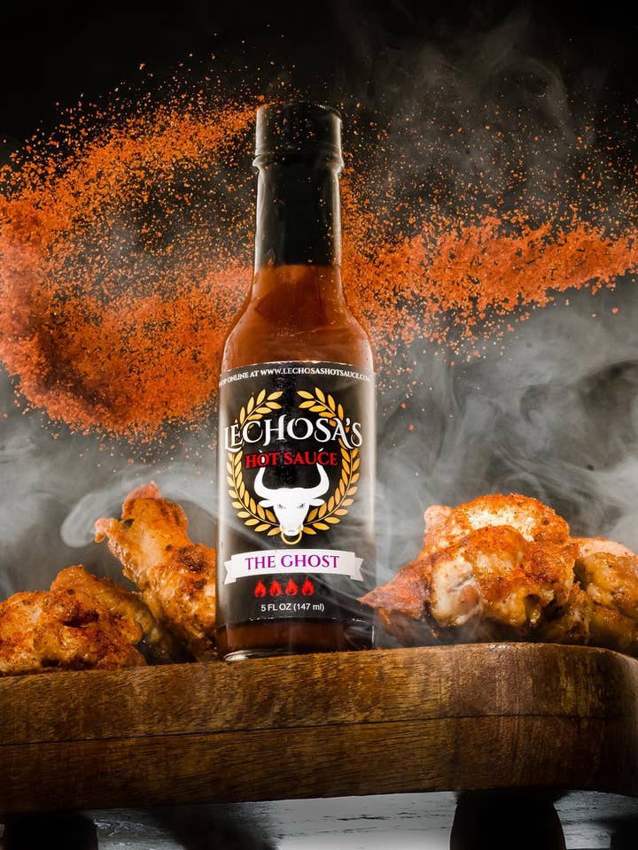 Lechosa er spøgelset Hot Sauce 5 oz. for engroshandel hos Lechosa’s Taco/Hot Sauces