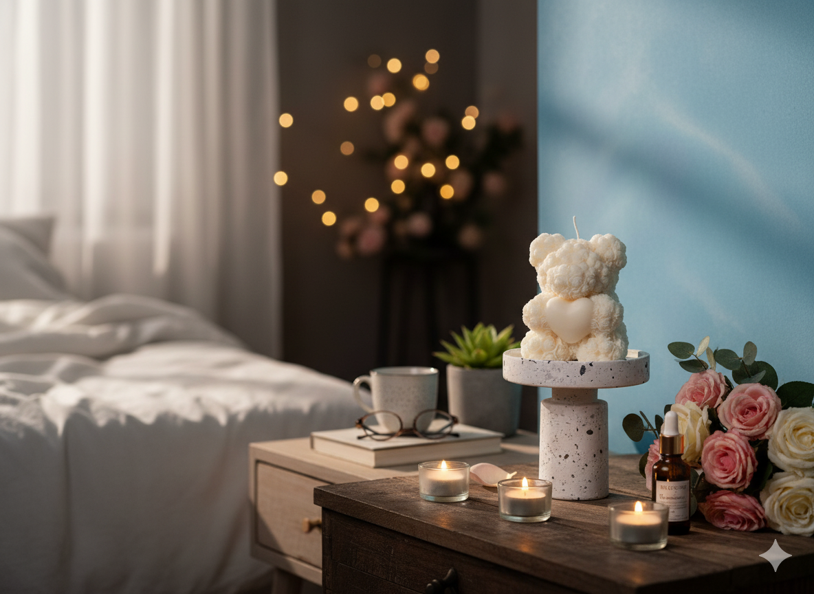 Crazy About Candles - Wholesale Novelty Candle - Handmade Rose Bear Candle - Unique Decorative Gift for Home Decor4