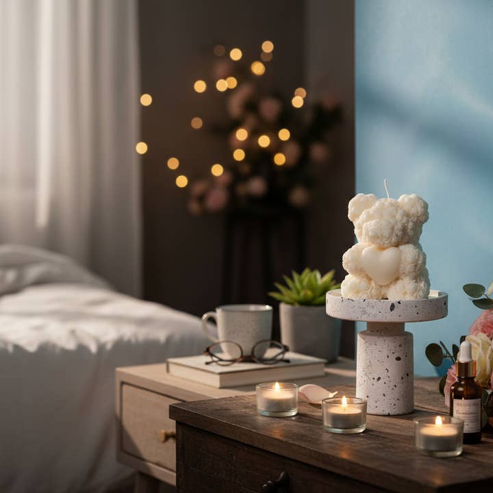 Crazy About Candles - Wholesale Novelty Candle - Handmade Rose Bear Candle - Unique Decorative Gift for Home Decor4