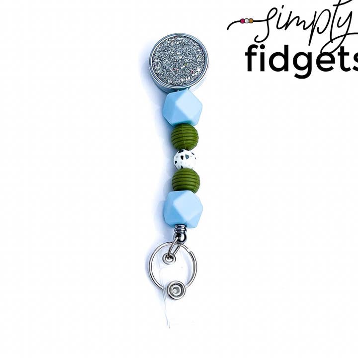 Blå och grön sensoriska pärlstav märke Reel Fidget för wholesale av Shop Simply Fidgets