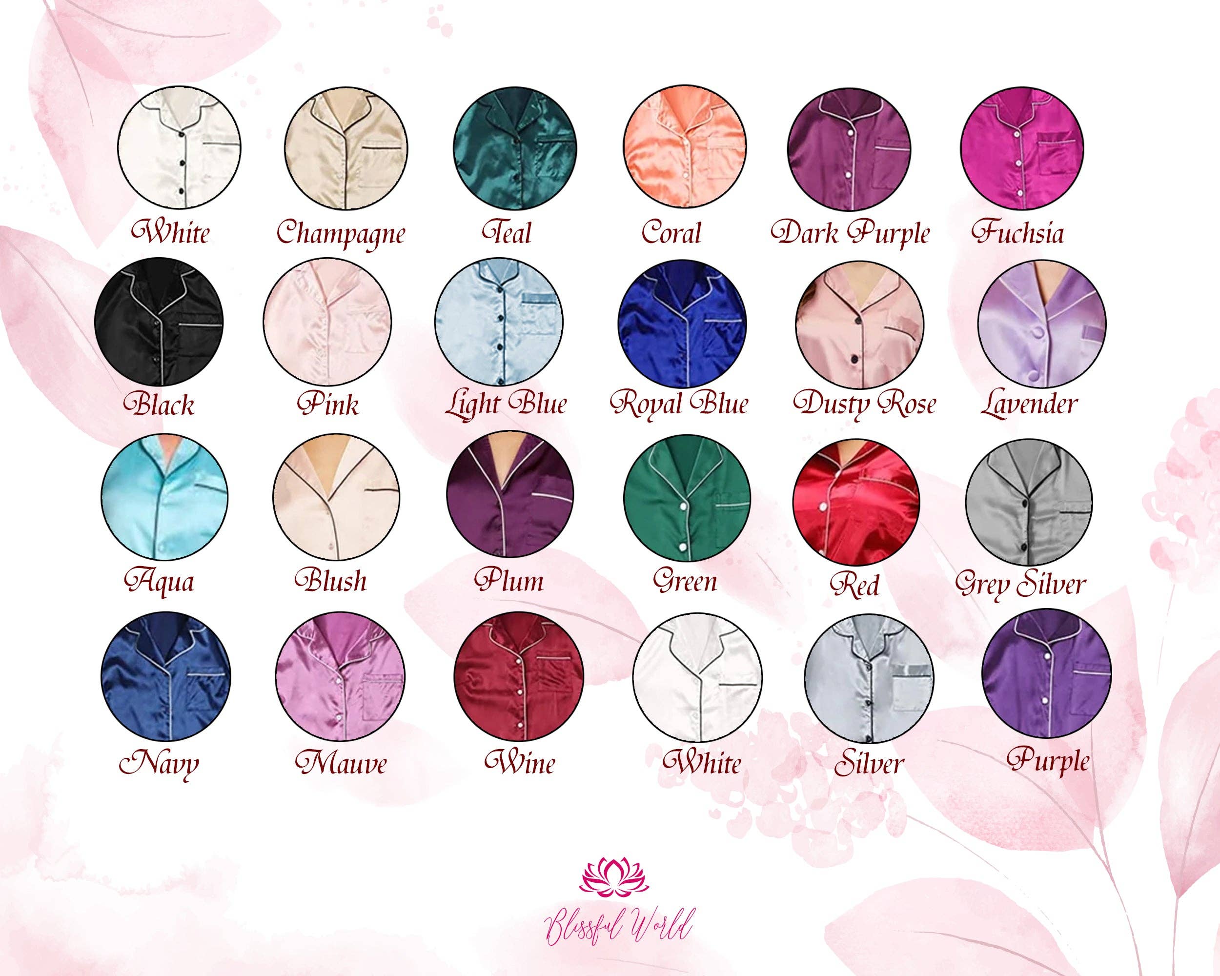 The Blissful - Wholesale Sleepwear Set - Kids - Kid’s Sleepwear Pajama Set / Family Look Personalized Women Men Kids Pajamas Set, Pyjamas, custom pjs, satin shirt, party pyjamas7