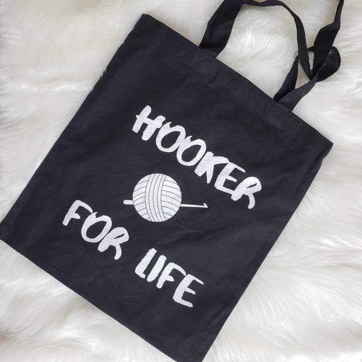 RamsGirl Design - Wholesale Tote Bag - Women's - Yarn Tote Bag, Funny Crochet Gift, Cotton Canvas Tote Bag1