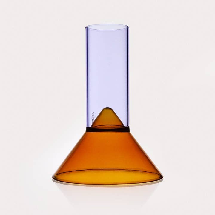 Traga - Wholesale Cocktail/Liquor Glass - Martini Shot Glass - Amber & Lilac, Dual Purpose Glass2