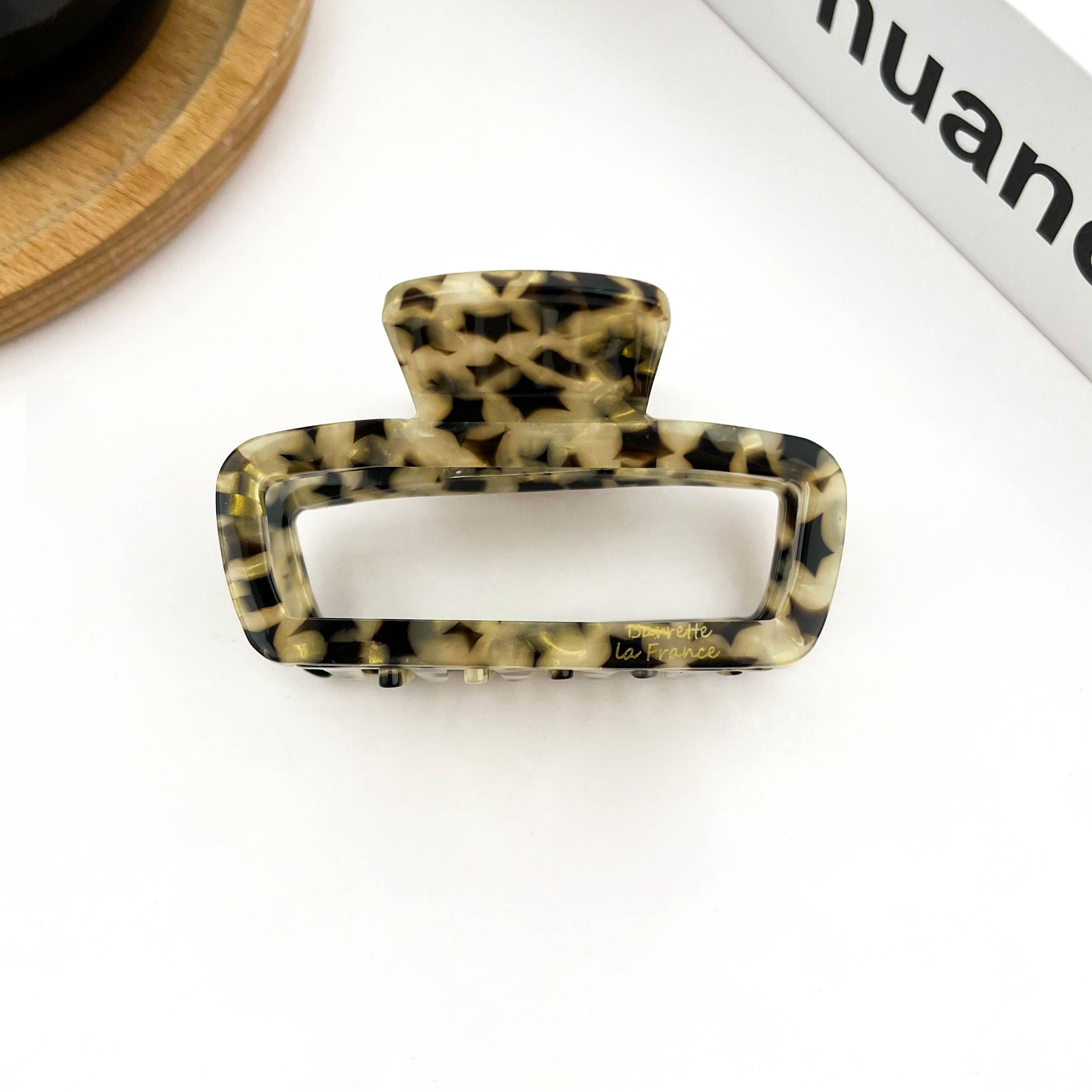 TheDivaSoap - Wholesale Hair Clip - Women's - Classic Rectangle Hollow Claw Clip, Acetate Square Hair Clip4