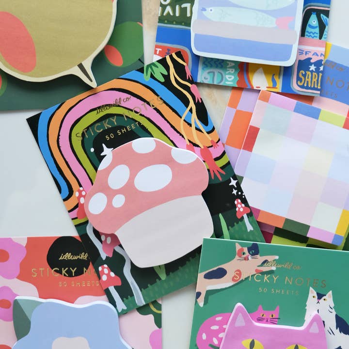 Idlewild Co. - Vendita all'ingrosso Post-it - Blocco note adesivo sagomato | Pesce in scatola4