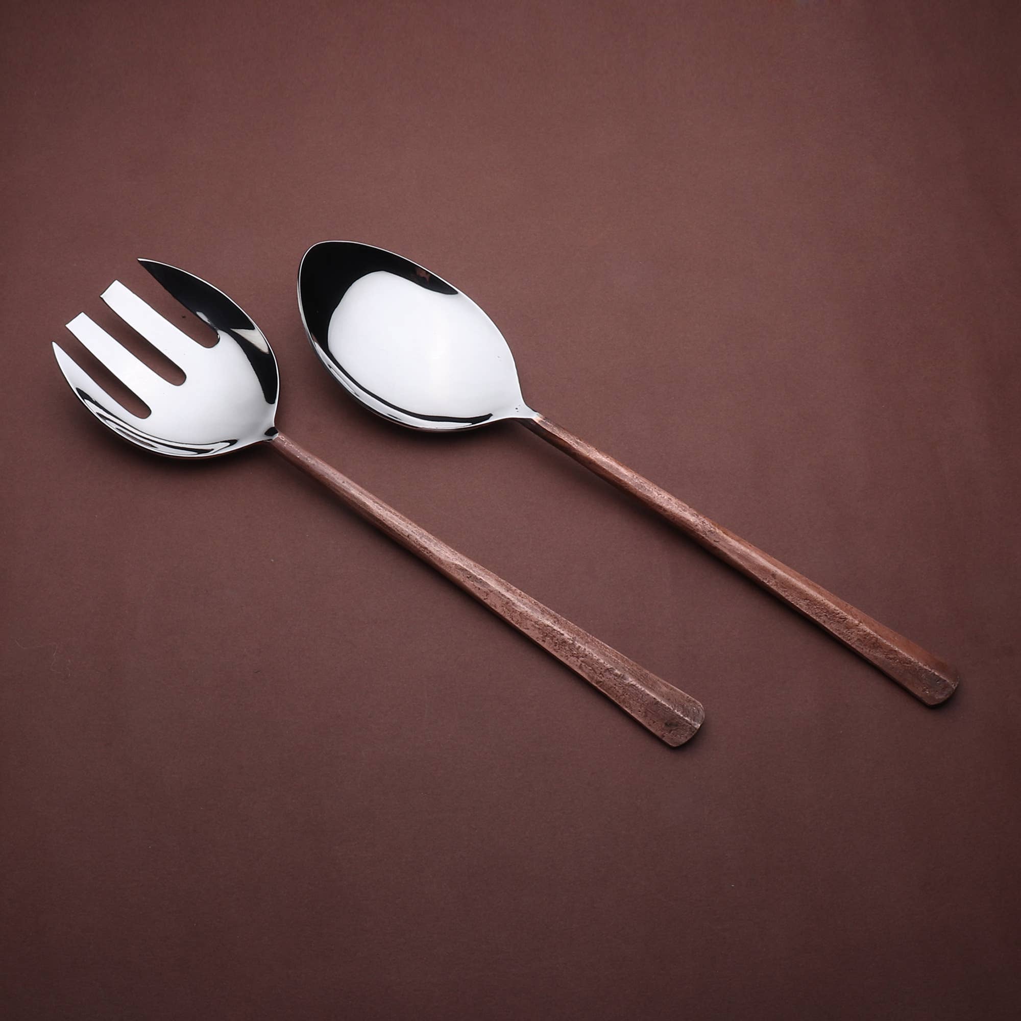 INOX artisans – wholesale Serveringsredskap – Ridge Salad Serverar 2 st. Ställ in4